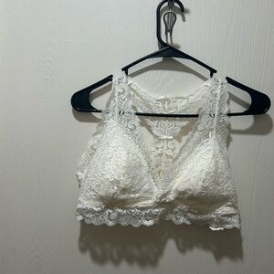 Aeropostale Lace Bralette in White